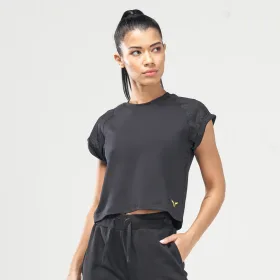 CODE BOXY TEE - BLACK