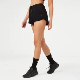 RETROGRADE COZY SHORTS - BLACK