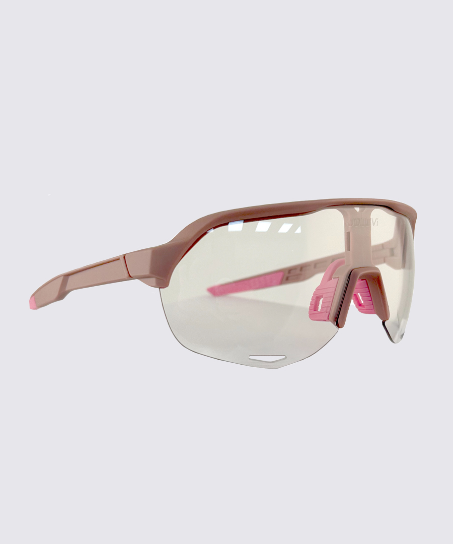 AERO PHOTOCHROMIC SPORTS GLASSES PALE DUSTY ROSE/PINK